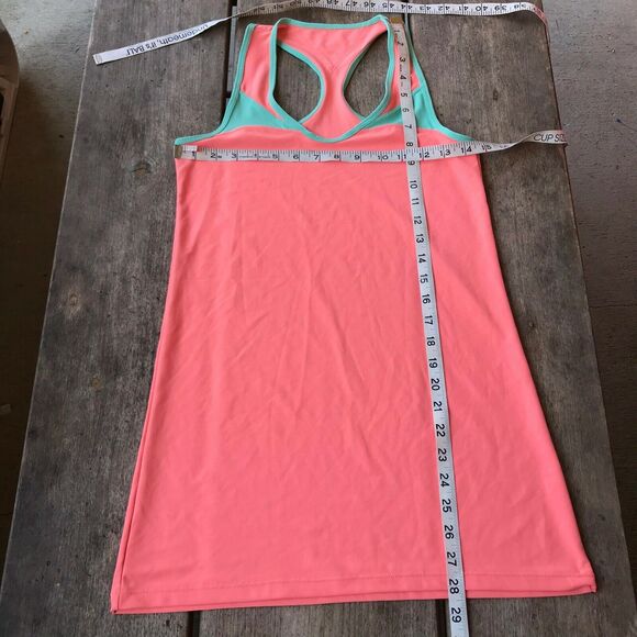 Zuzuzen Womens Tank Top Activewear Salmon Coral Peach Mint Green Yoga Athleisure - Picture 5 of 6